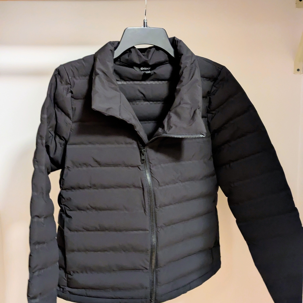 OGIO women’s street puffy full-zip jacket black size small